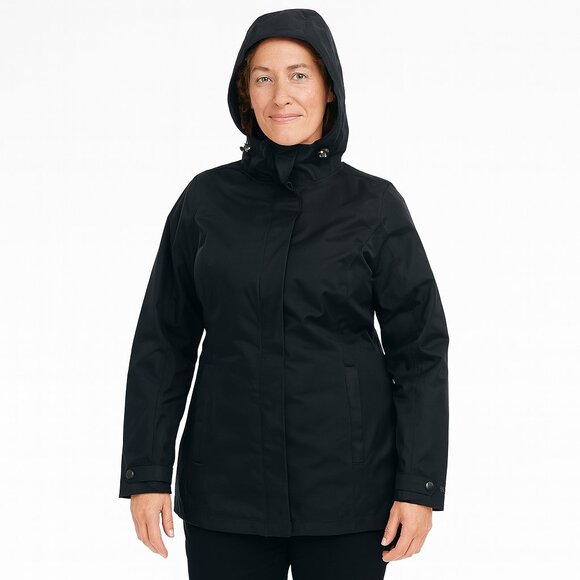 NWT Mia Melon Weatherproof Black Rain Jacket Women's Size XL - Picture 1 of 8